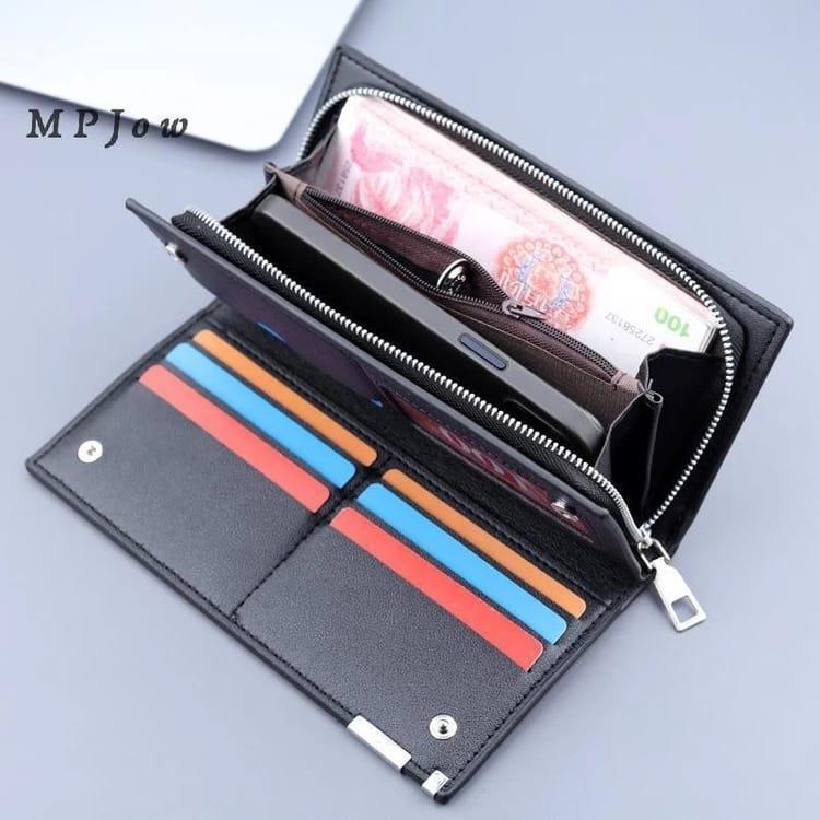 Premium Long Zip Wallet & Card Holder – For Men & Women