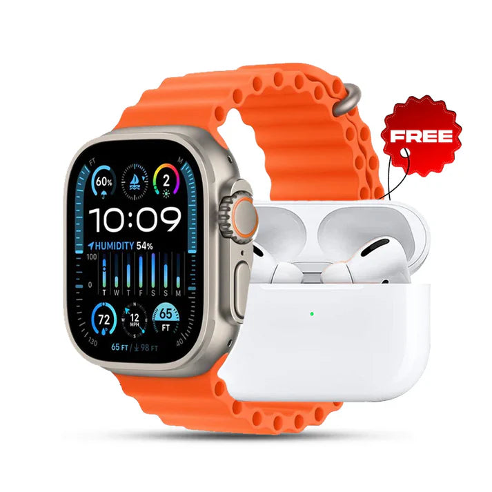 Ultra 7 straps Smartwatch With Earbuds